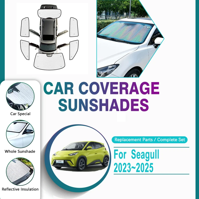 Car Sun Visor For BYD Seagull Accessories 2023 2024 2025 Dolphin Mini Auto Window Visor Cover Pad Sunshade Cover Car Accessories