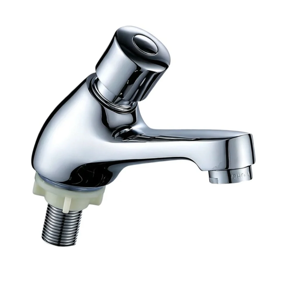 Water Saving Faucet Public Sink Faucet Smooth Water Flow High Traffic Resilience Sleek Chrome Design Rust Resistant Finish