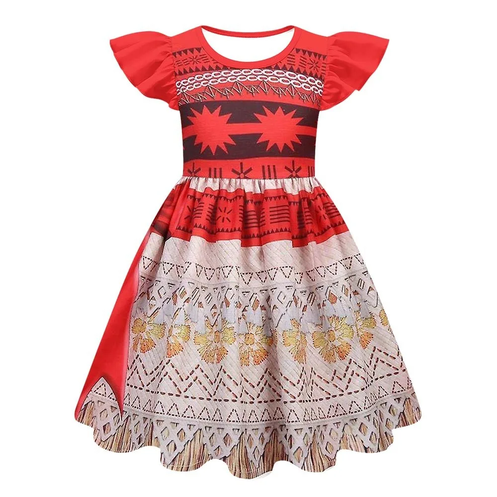 New Children\'s Clothing Ocean Odyssey Moana Princess Moana Casual Wear Home Clothing Princess Dress Cotton Children\'s Clothing