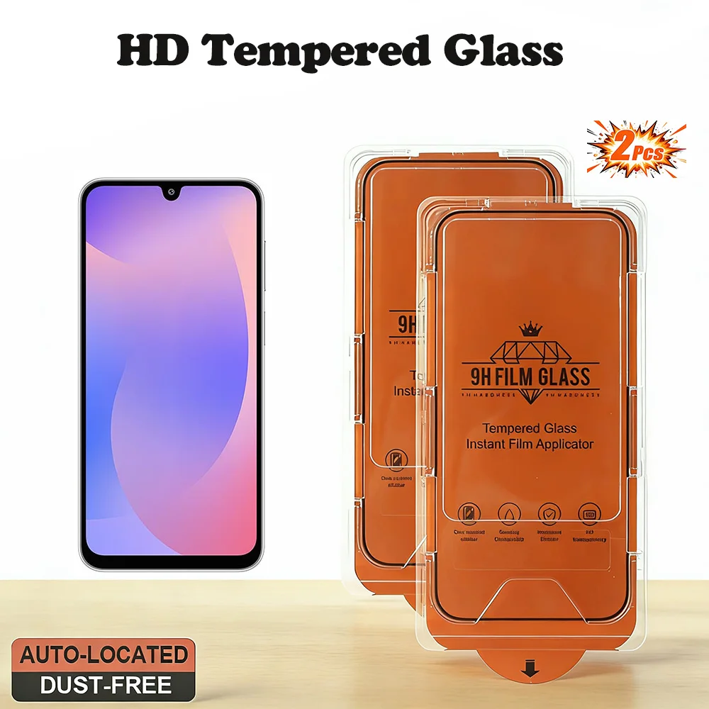 2pcs Premium Screen Protector for Samsung Galaxy F56 M56 F36 M36 F15 F05 M05 A12 A13 A32 5G Tempered Glass Dust-free