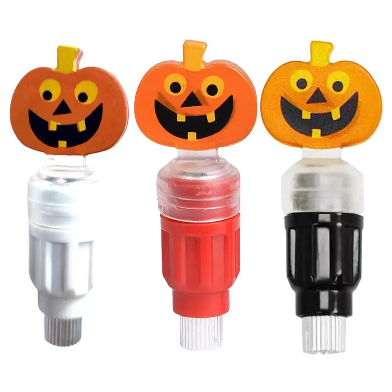 Tire Valve Lid Light Stem Caps Lights Night Riding Light Warning Lights Intelligent Sensing Pumpkin Shape Waterproof Cycling