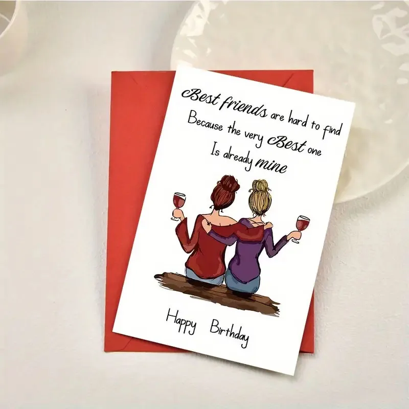 

2/4 Custom Personalized Name Birthday Card (Perfect for Anniversaries – The Ideal Gift for Your Best Friend)