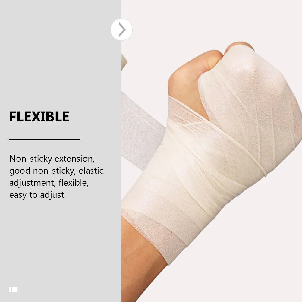 2 Rolls Elastic Sponge Sports Wrap Pre-Wrap Tape for Muscle Pain Relief Athletic Support Sweat-Resistant Hypoallergenic