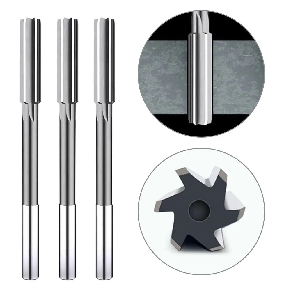 H7 Machine Reamers Hard 2-8mm HSS Straight Reamer High Speed Steel Straight Shank Chucking Reamer Metal