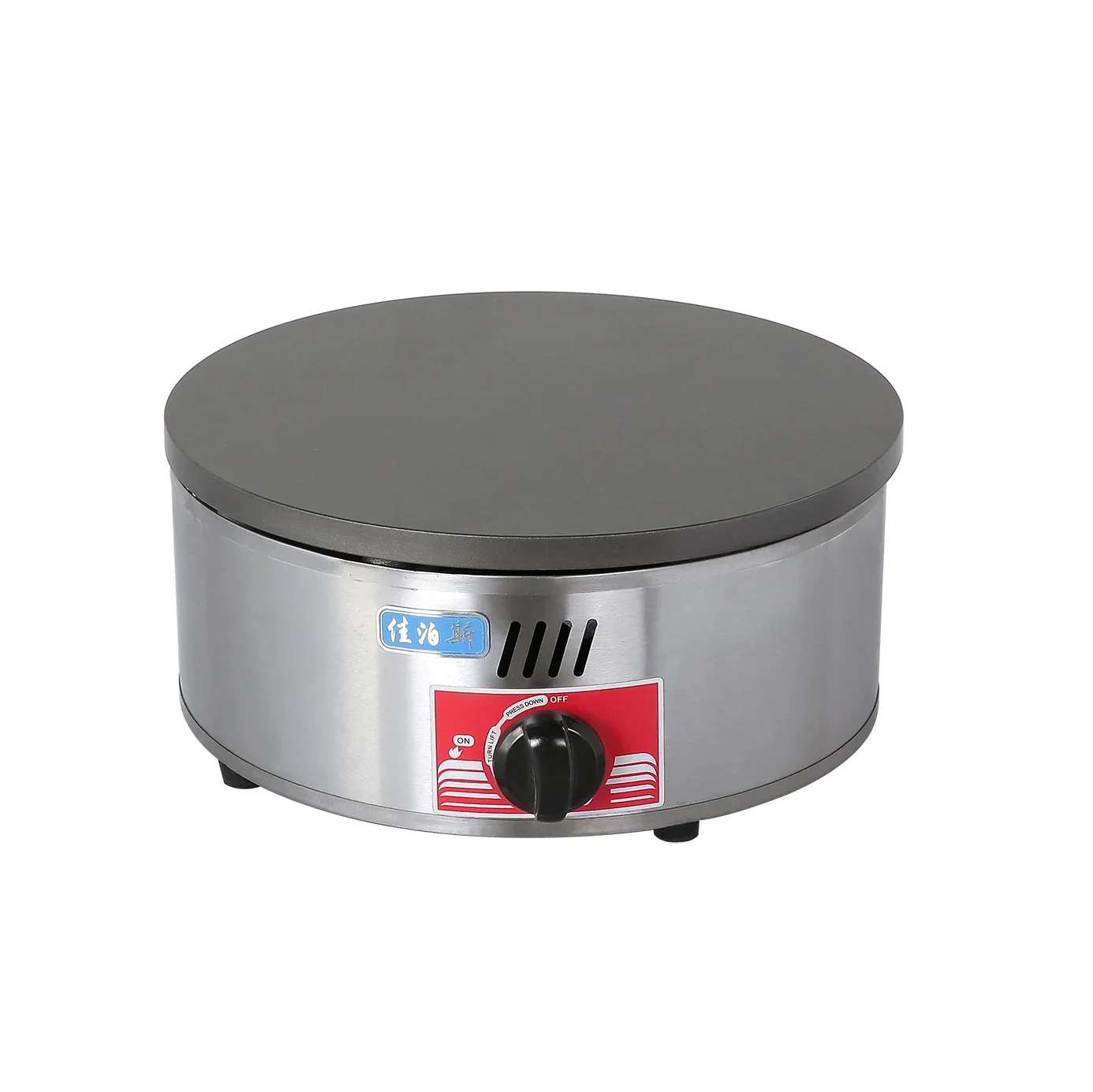 Commercial Automatic Adjustable Temperature Single Head Mini Gas Nonstick Pan Crepe  Makers Machine