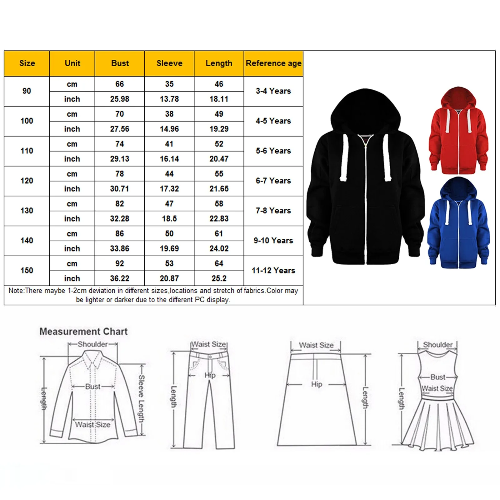 Water And Wind Proof Jacket Zip Sweatshirt Girls Color Hoodie Boys Kids Top Long Sleeve Up Solid Boys Coat& Puffy Coat Kids