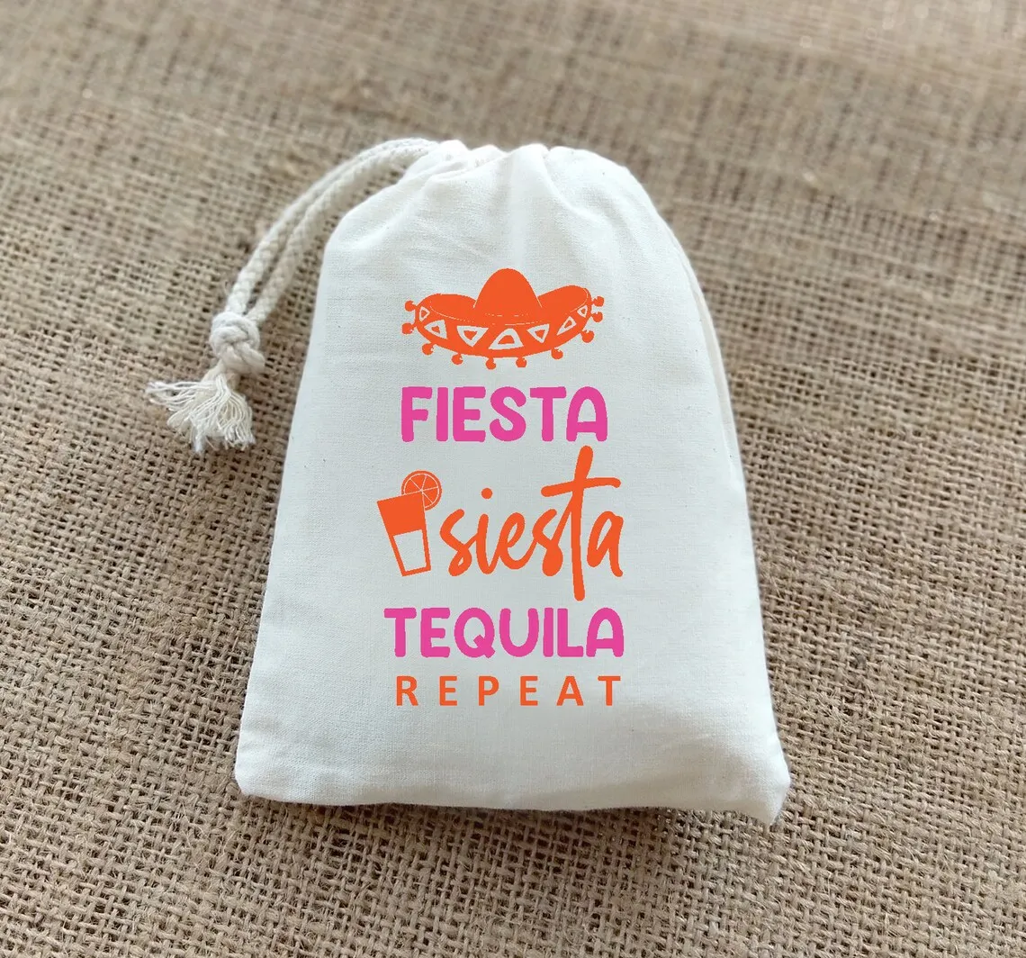 20 PCS Fiesta Siesta Tequila Repeat-Hangover Kit-Cabo-Hangover Recovery Kit-Bachelorette Party-Mexico Survival Kit