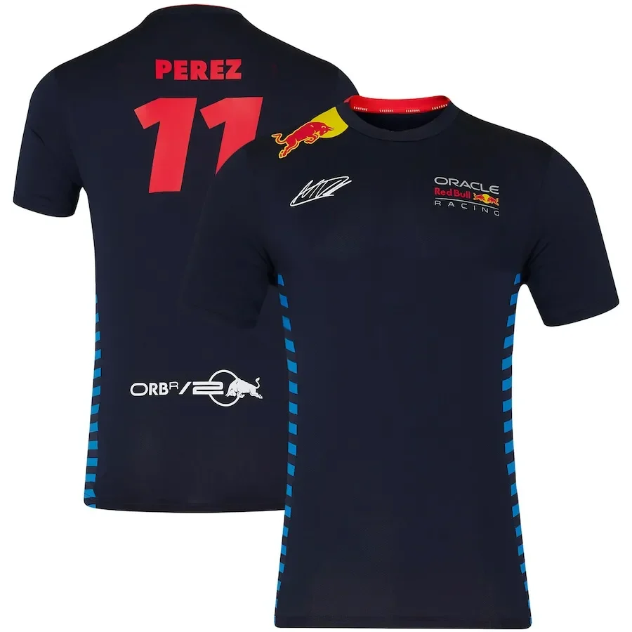 2025 Red Bull Sportswear Men's Fitness T-shirt Sports Running Tops Summer Red Bull Racing Training Suit High Brand Men's T-shirt image 6