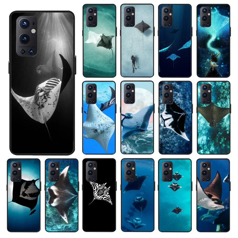 Ocean Animal Manta Ray Phone Case for OnePlus 10 Pro 10T 7T Pro 8 8Pro 8T 9 Pro 9R 9RT Nord2 OnePlus N100 N10 N200 Nord CE