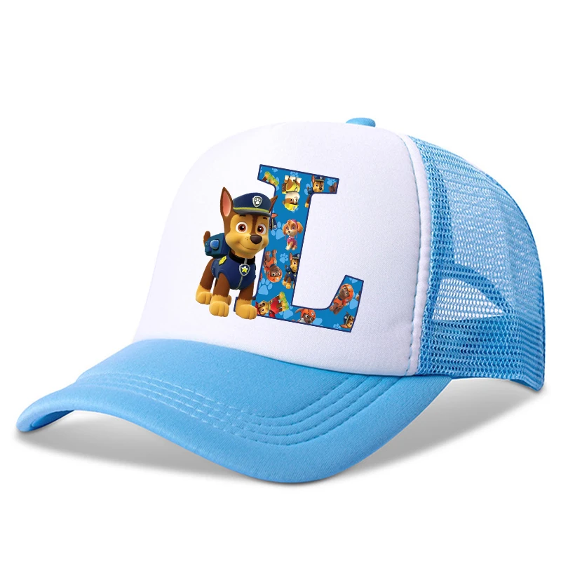 New Paw Patrol Kids Letters Baseball Caps Boys Cartoon Casuals Hat Children Sports Sun Hat Adjustable Peaked Cap Birthday Gifts