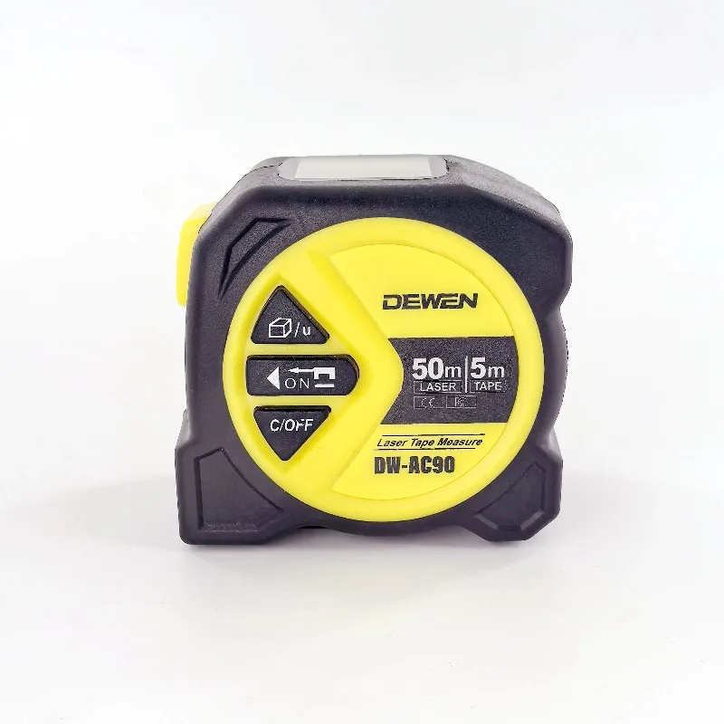 

2-In-1 industrial grade intelligent tape measure 5m LCD display digital ruler 50m laser measurement distance laser rangefinder