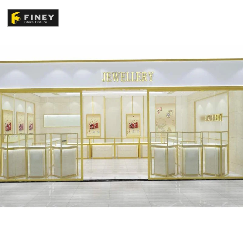 

Customize.Guangzhou Modern Jewelry Shop Display Ring Earrings Window showcase Cabinet Wall Mounter Stand Jewelry Display