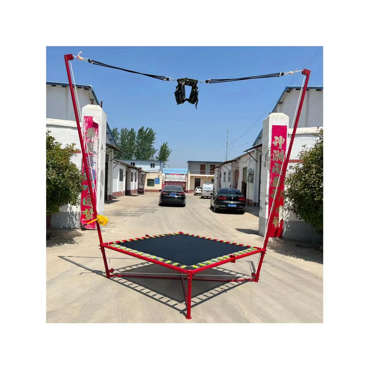 

Лидер продаж, коммерческий ручной банджи-батут для использования в помещении и на открытом воздухе для одного человека, батутный парк