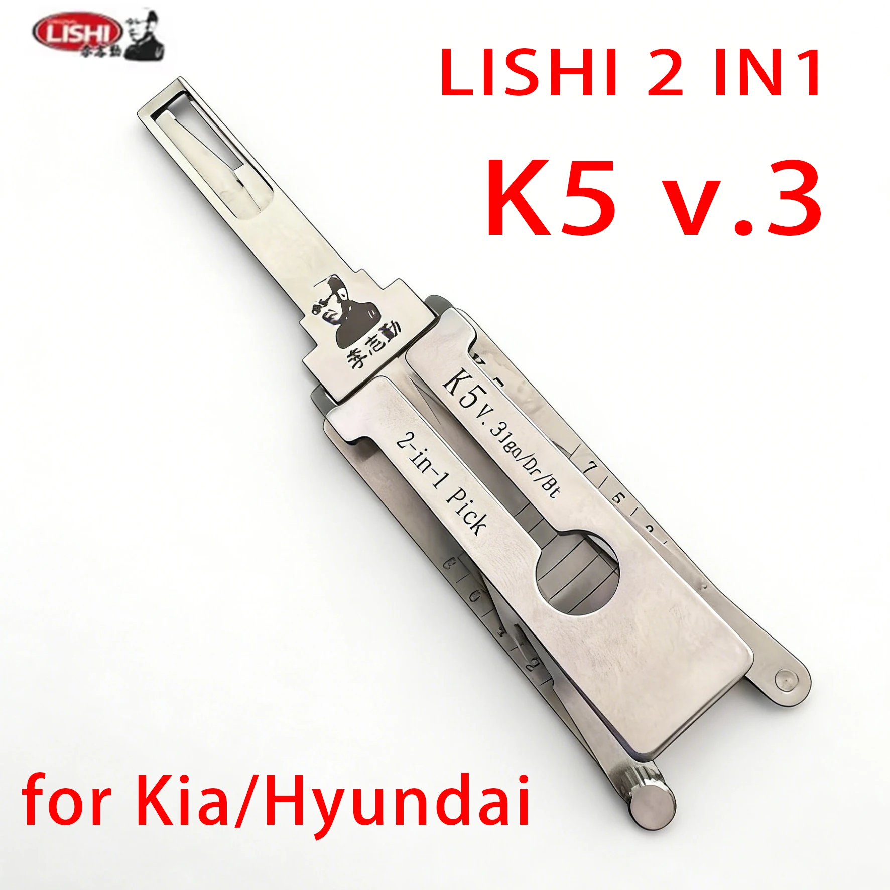 

НОВИНКА 2026: Инструмент Lishi 2-в-1 для вскрытия/декодирования замков Kia/Hyundai KK12/K5 (инструмент для слесарей)