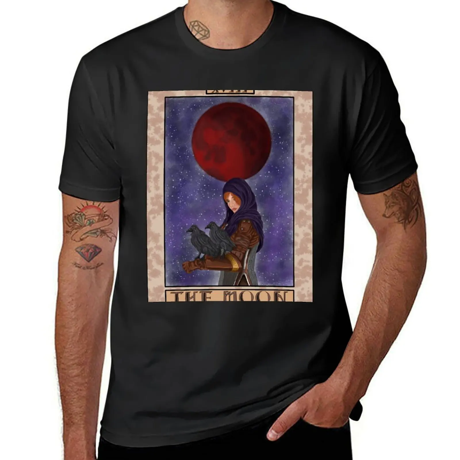 Leliana- Dragon Age Tarot Card T-Shirt customs vintage sports fans workout shirts for men