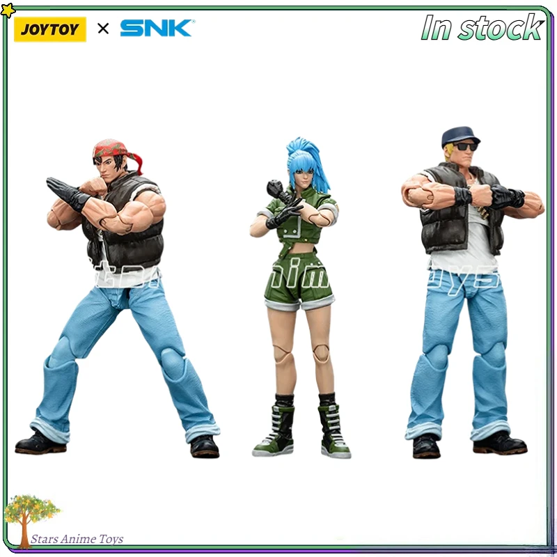 

Original JOYTOY 1/18 Action Figure SNK KOF'98UM Ikari Warriors Team Leona Heidern/Ralf Jones/Clark Still Model Toy