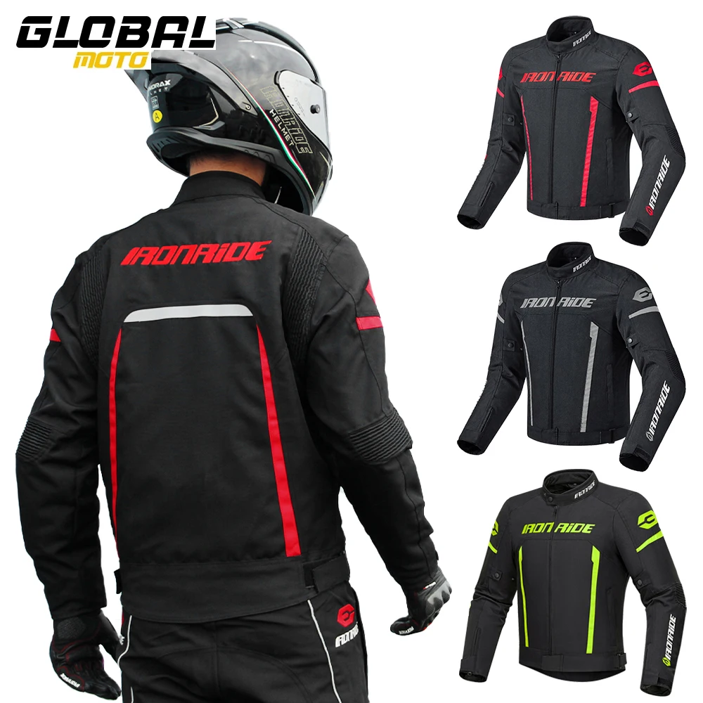 

Men's Motorcycle Jacket Wear-Resistant Anti-Fall Motocross Racing Riding Clothing Motorbike Jacket With 5pcs Protector M-3XL