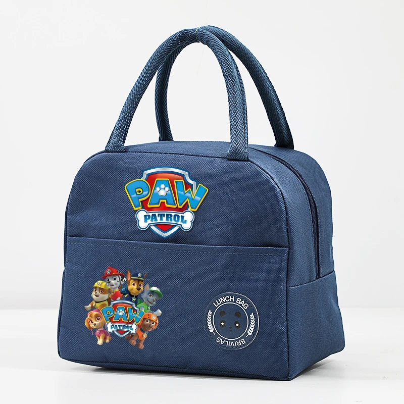 PAW Patrols-Bolsa de mano para el almuerzo para niños y adolescentes, fiambrera con estampado de dibujos animados de Anime, estuche aislante térmico para oficina, regalo de Navidad para niños