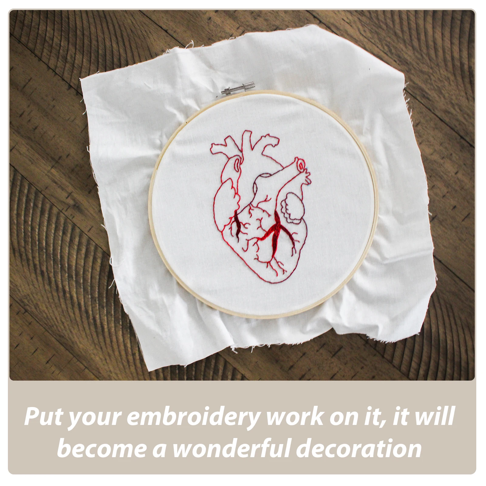 الخياطة النسيج عبر غرزة الإطار كبير الحرفية Bambus كريس التطريز دائرة هوب ل