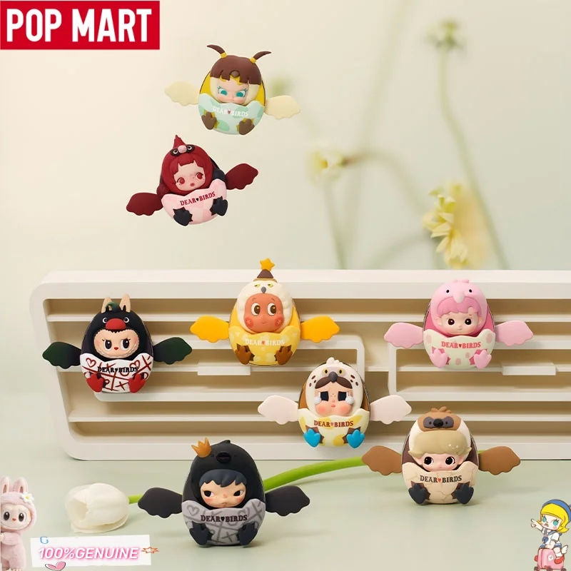 POPMART Dear Birds Serie Auto-Lufterfrischer Blind Box Offizielle Niedliche Sammelfigur Aromatherapie-Deko-Ornament Geburtstagsgeschenk