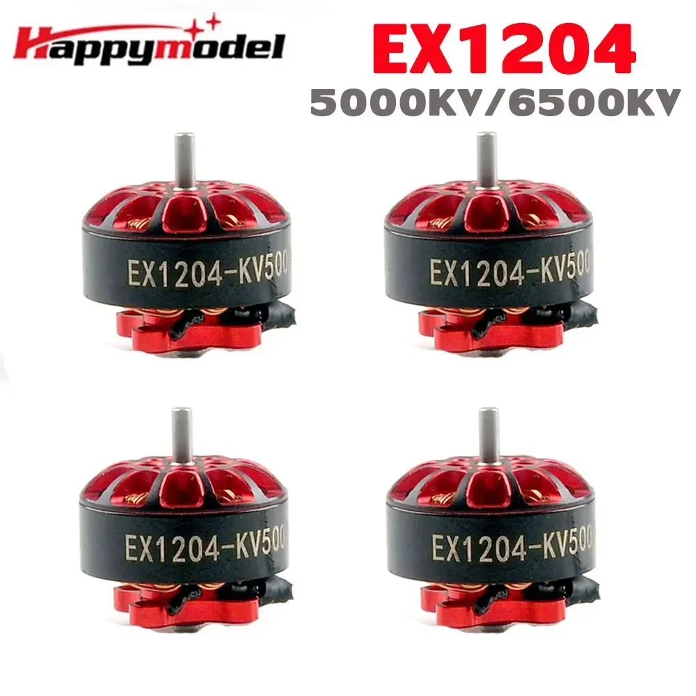 HappyModel EX1204 1204 Brushless Motor 5000KV 2-4S 6500KV 2-3S 1.5mm Shaft for 3 Inch Toothpick FPV Racing Drone