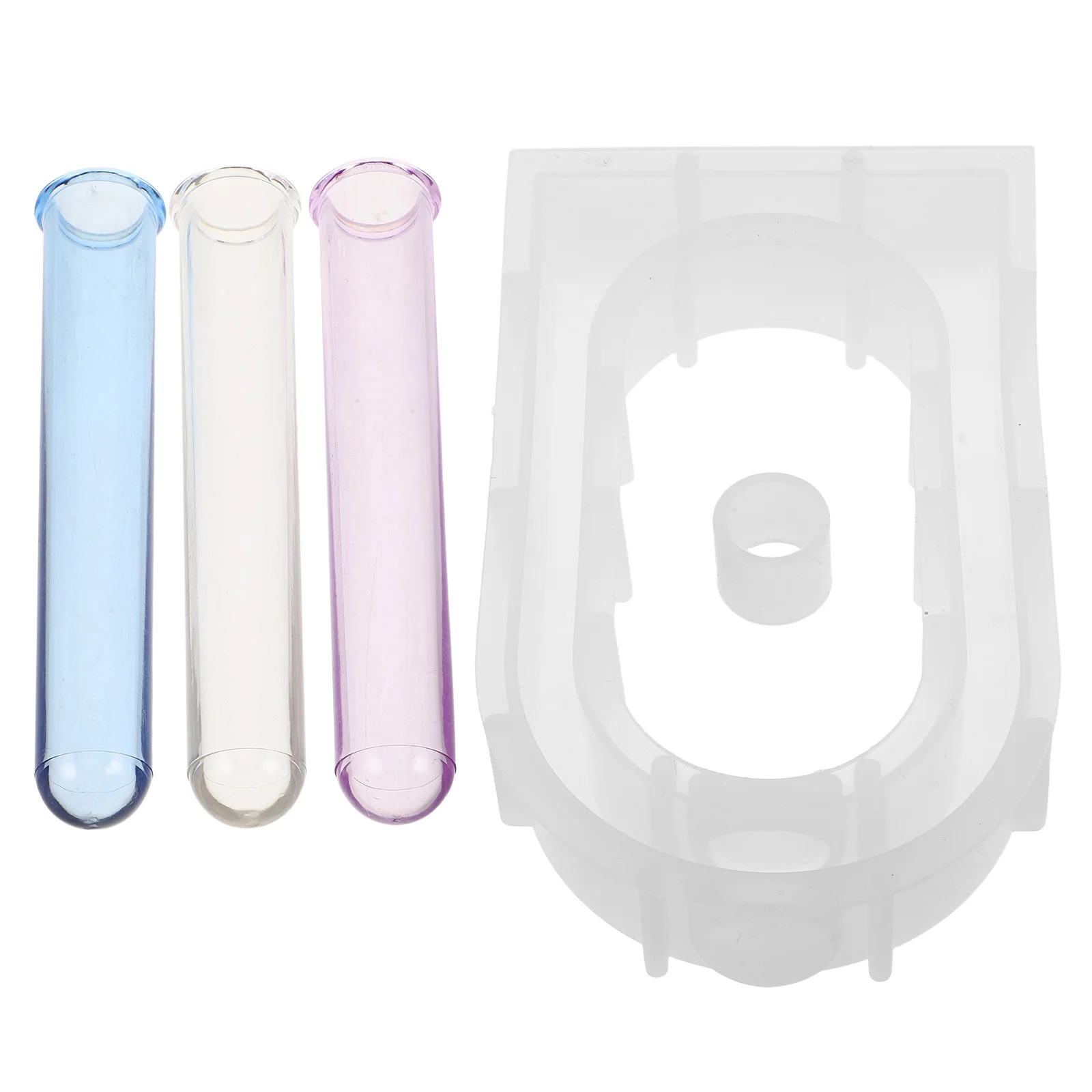 

Hydroponic Vase Mold Resin Flower Silicone Molds Casting Test Tube for Crafts Epoxy Planter