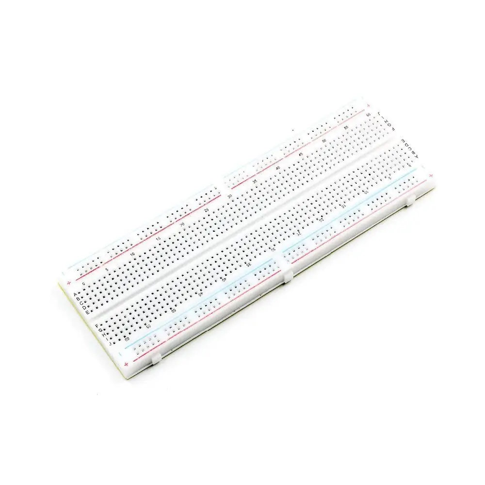 MB-102 Breadboard mit roten und blauen Kabeln: 830-Loch-Breadboard, experimentelles Verbindungsboard, 165×55×10mm – Detail 4