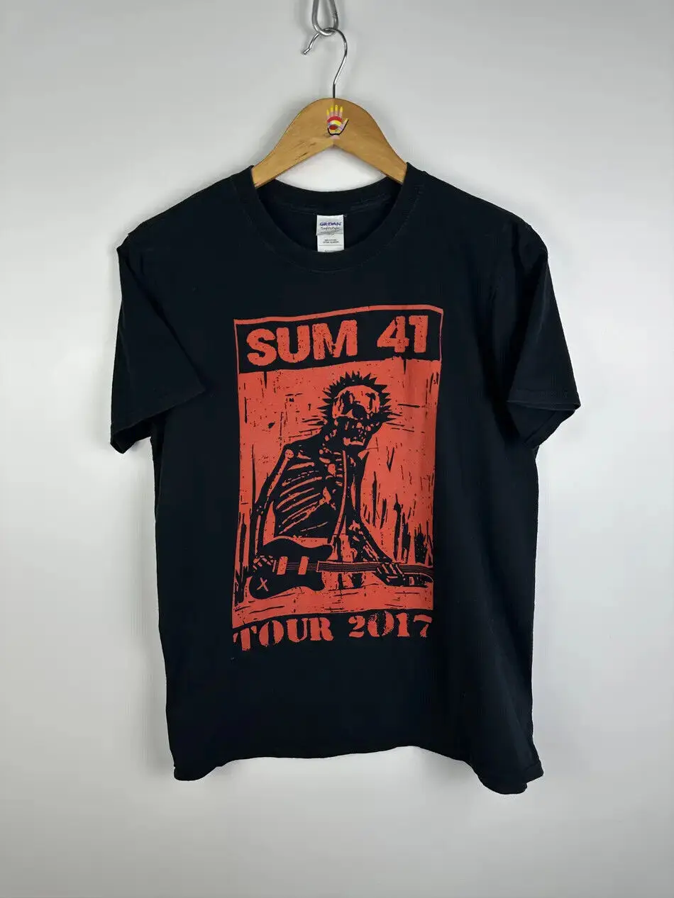 Sum 41 Tour 2017 Punk Rock Band graphic short sleeve shirt men women KTV8347