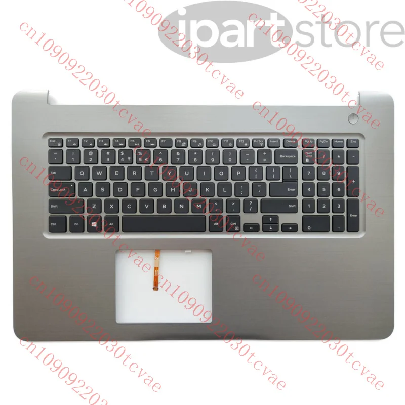 

90%New for Dell Inspiron 5765 5767 Palmrest US Backlit Keyboard Silver 4CFRC 04CFRC