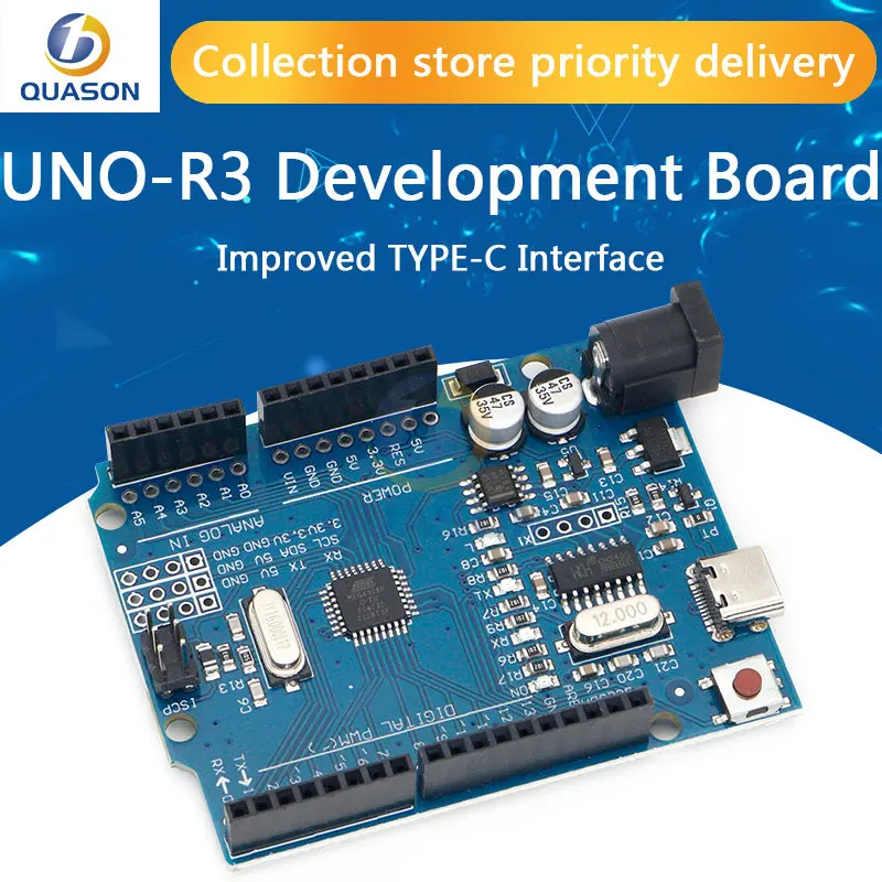 For arduino -R3 development board ATmega328P single-chip module improved TYPE-C interface