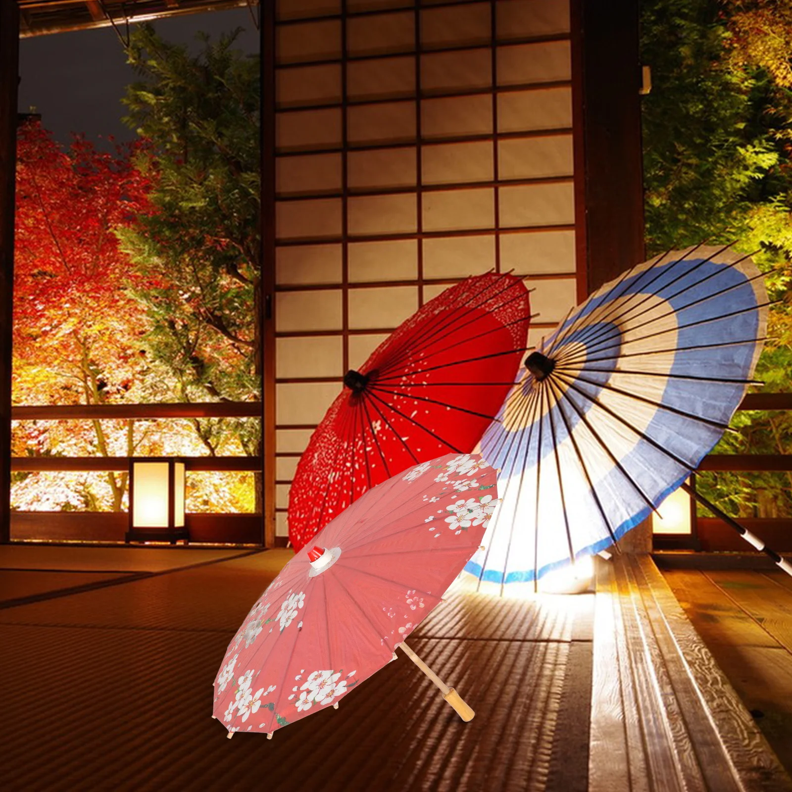 

Handmade Oiled Paper Umbrella Japanese Chinese Art Parasol Hotel Decoration Wedding Party Photo Props Vintage Sun Rainproof