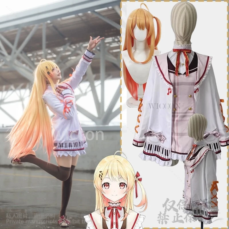 

Аниме Vtuber Hololive Косплей Otonose Kanade Костюм WILLLO@ # МИЛОЕ кружевное платье, парики Лолиты для девочек, женские вечерние идолы по индивидуальному заказу