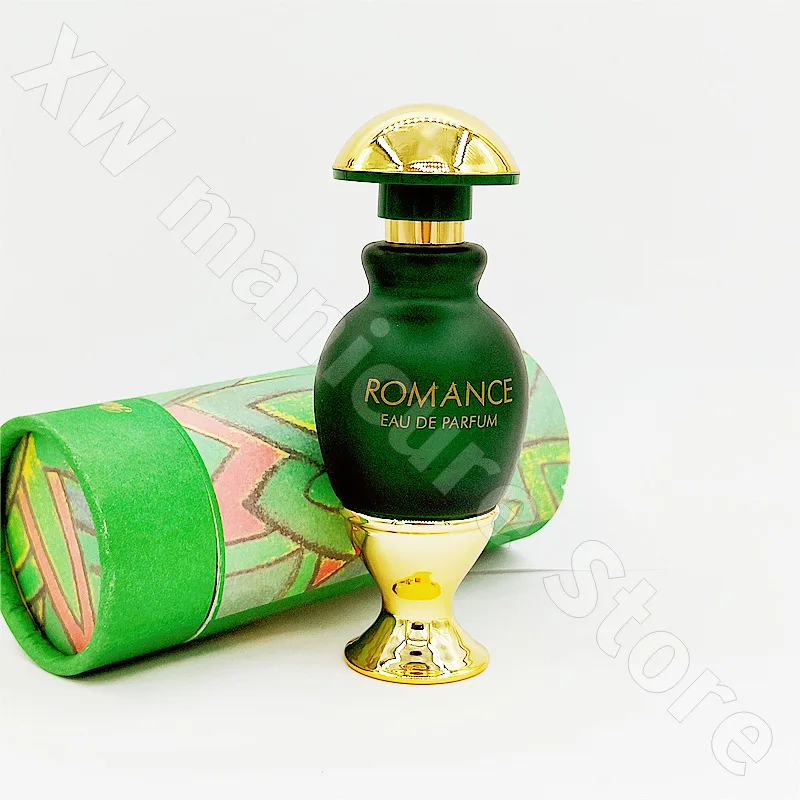 ROMANCE Fresh and Romantic Perfume for Men and Women Exquisite Green Small Round Bottle with Long-lasting Fragrance Perfume