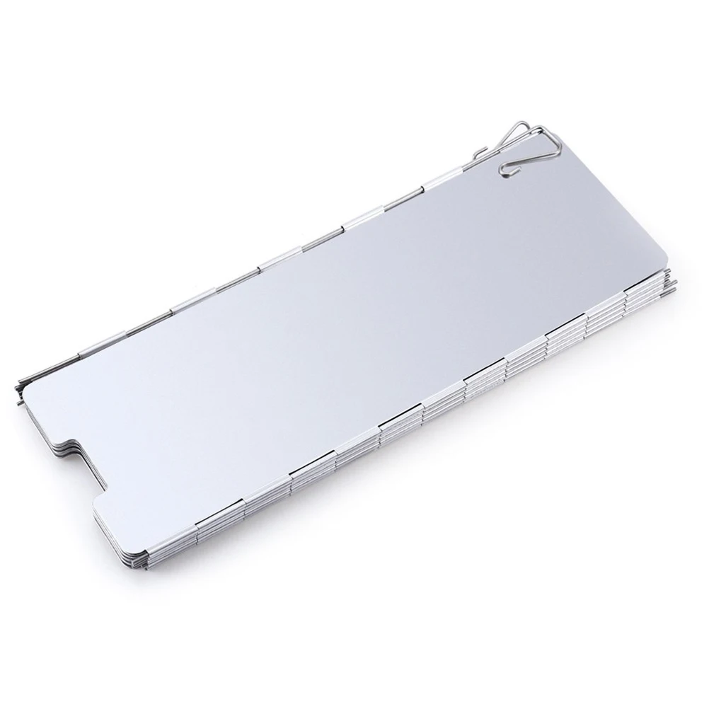 

Folding Windscreen For Camping Stove Outdoor Picnic Wind Shield Save Fuel Stove Windscreen For Disposable Butane