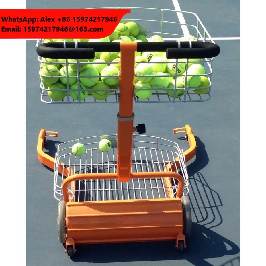 Export-Oriented HENGYUN PW01 Orange Plastic Tennis Ball Picker Without Electricity For Men