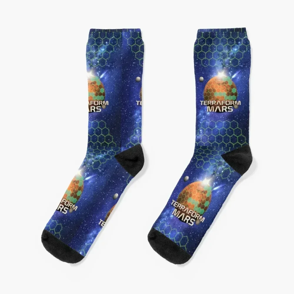 

Terraforming Mars - Hexes Socks warm winter designer Antiskid soccer Socks For Man Women's