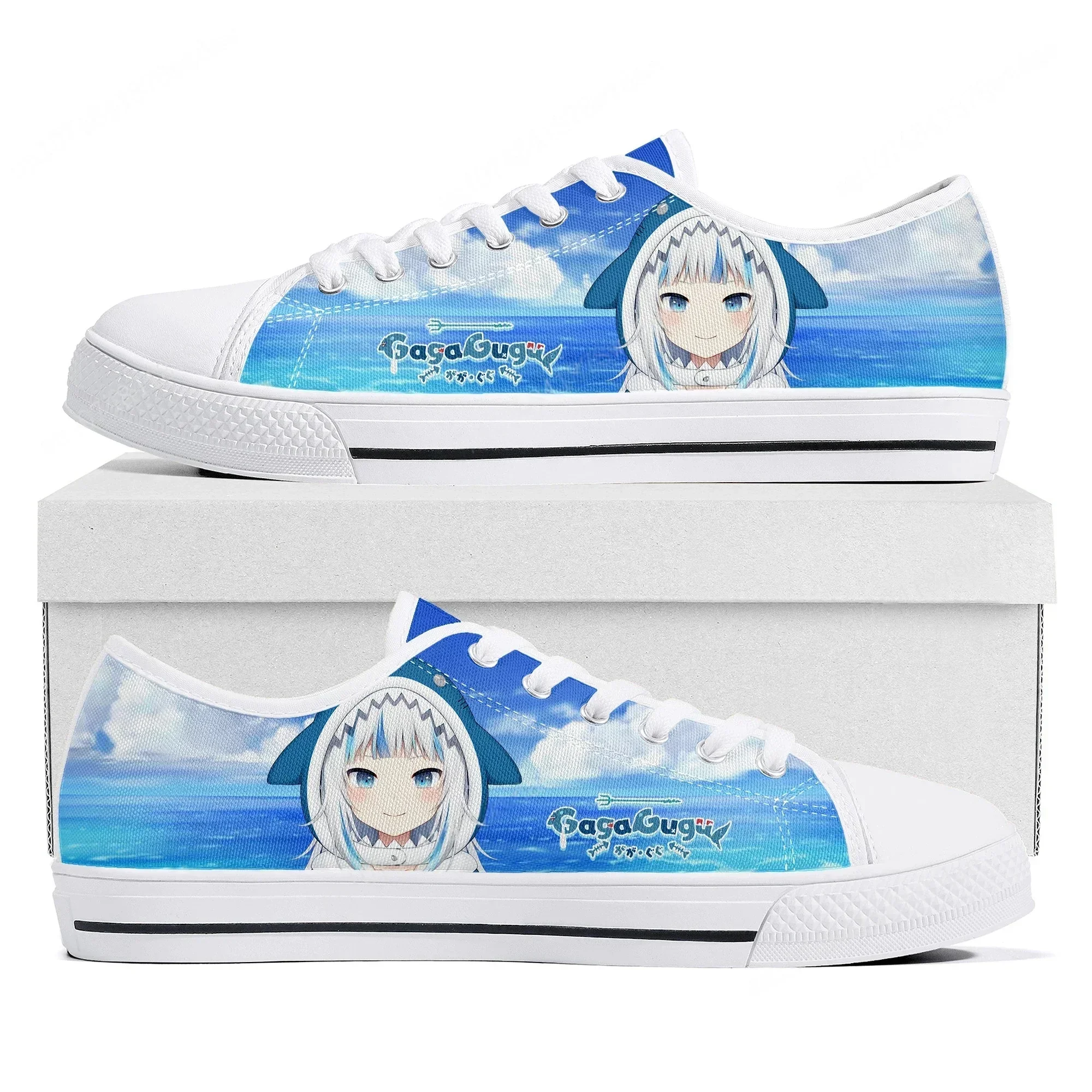 Gauru Gura Low Top Sneakers Womens Mens Fashion High Quality Canvas Sneaker Couple Cute Comics Manga Custom Made Shoes