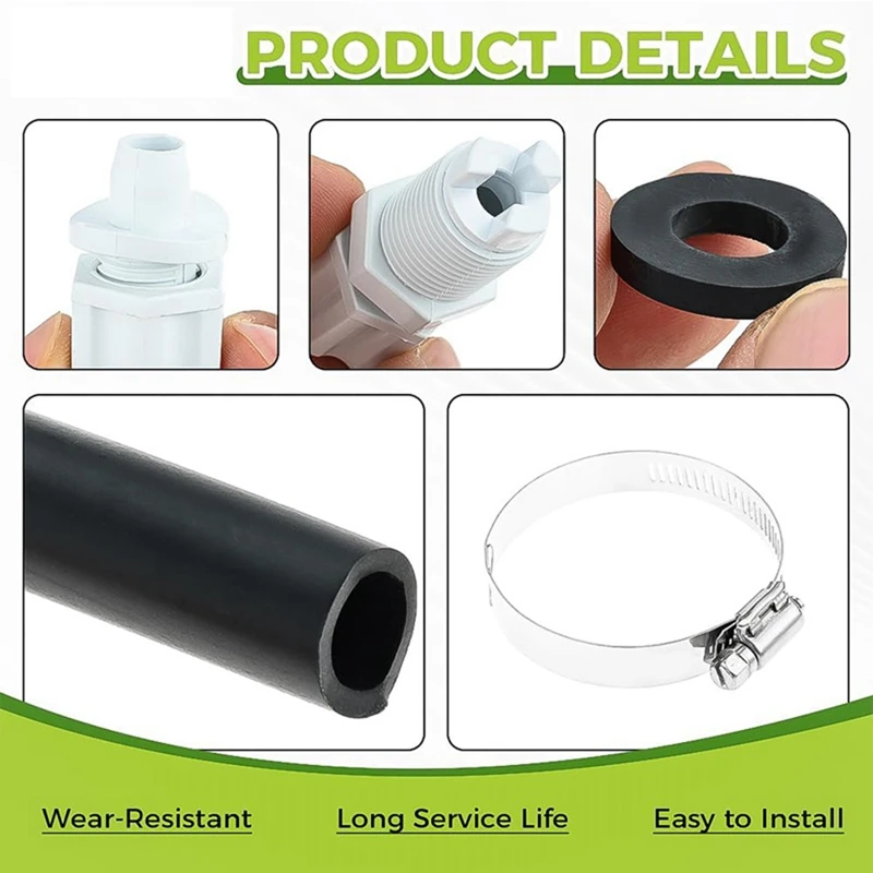 안장 클램프가 있는 오프라인 피더 연결 키트 CL200 CL220 오프라인 풀 피더용 염소 처리기 피더 호스 튜브 부품