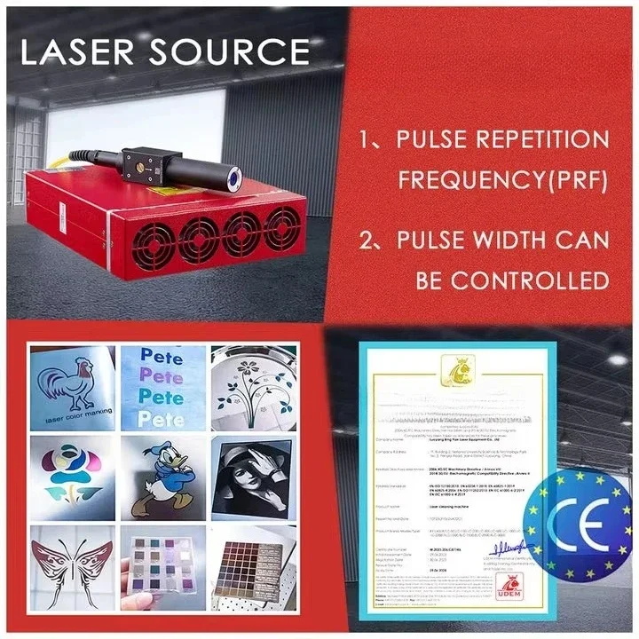 Large 20-watt Desktop Fiber Laser Mirror Marking Machine Metal Tool Aluminum Nameplate Marking 2.5D Packaging