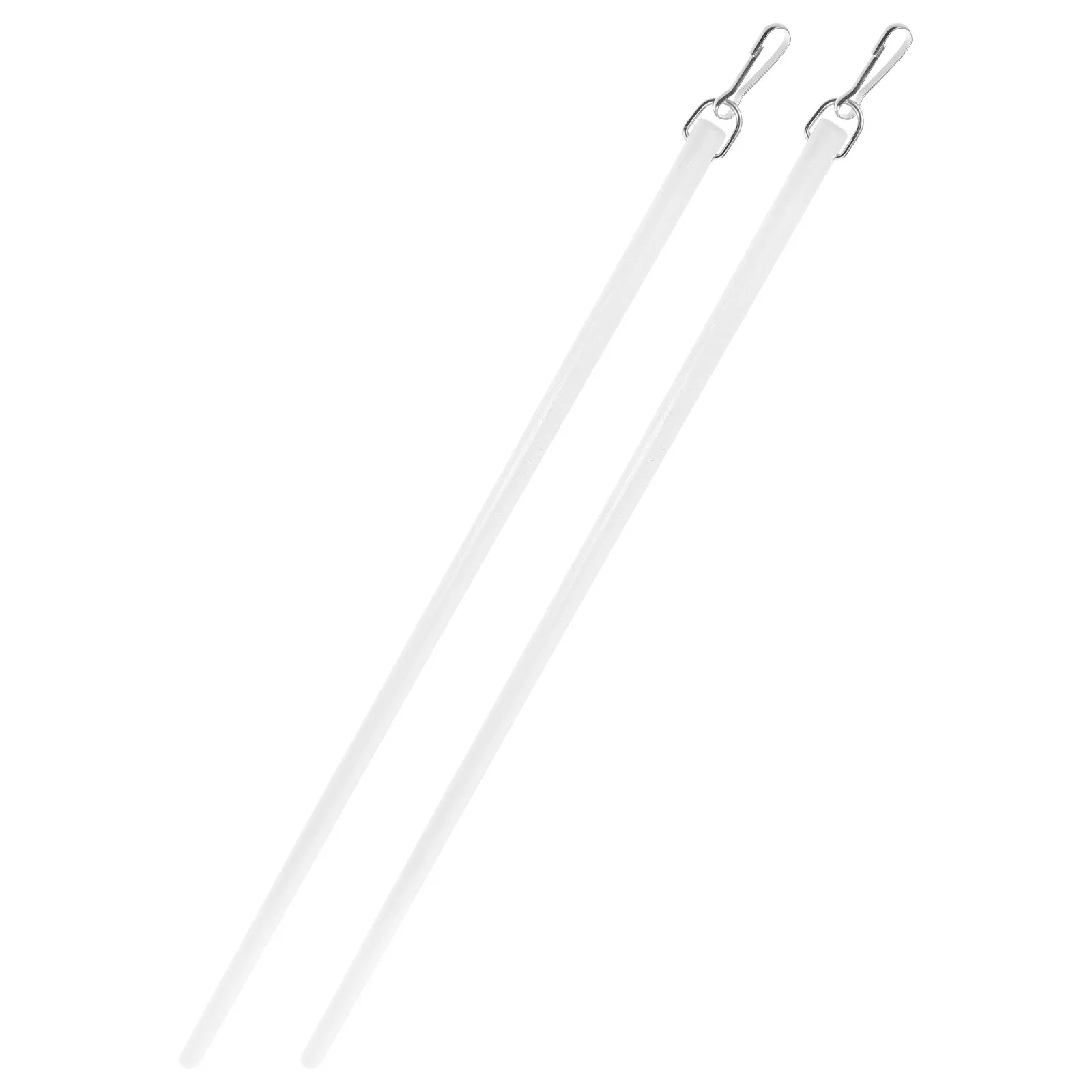 2Pcs 43Cm Clear Acrylic Curtain Pull Rods Versatile Drapery Pull Wands for Precise Curtain Adjustment Tension Length Control