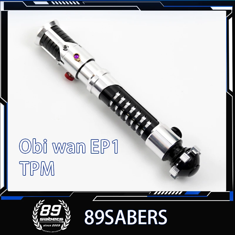 

[89SABERS] Световой меч Obi-wan EP1, цельнометаллический материал, реквизит для фильма, размеры 1:1, с 19 комплектами звуковых шрифтов и световых эффектов