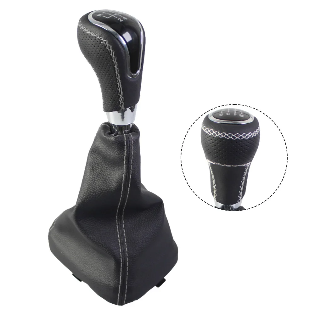 

Gear Shift Knob Assembly 5 Speed Manual for Lada For VAZ For 2113 2114 2115 with Cover ABS Plastic and Leather Material
