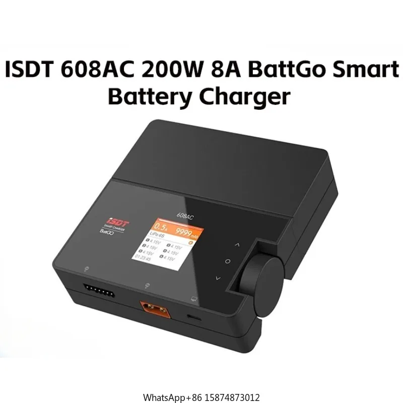 

GEPRC ISDT 608AC 200W 8A BattGo Smart bat tery Char ger Fully Char ged Buzzer Suit for RC FPV Quadc opter Tinygo Series dr one