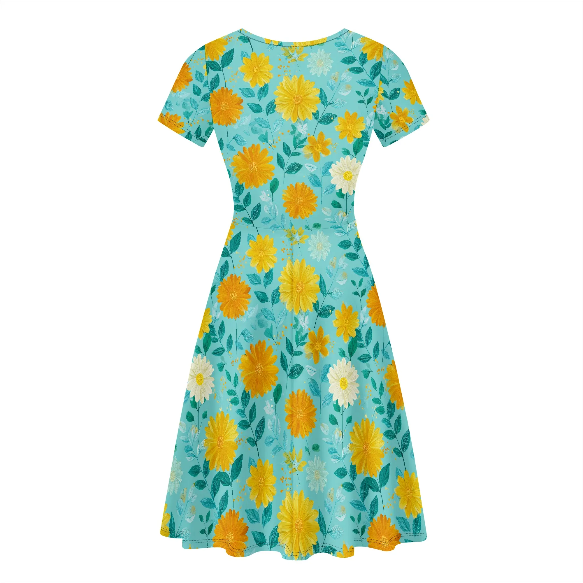 Robes d'été décontractées pour femmes, robe de plage, t-shirt à manches courtes