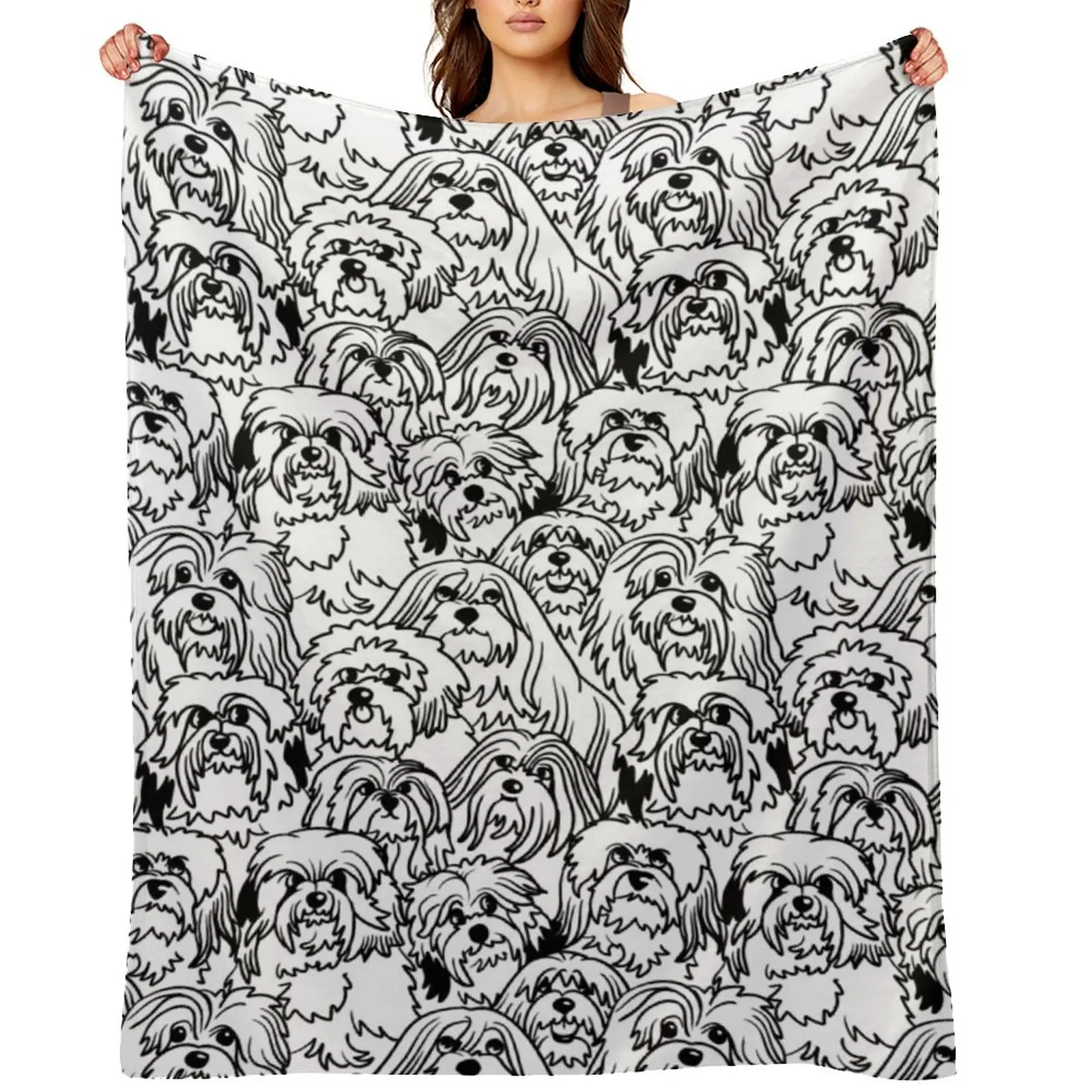 

Oh Havanese Throw Blanket funny gift Blankets For Bed Quilt Thermal Blankets