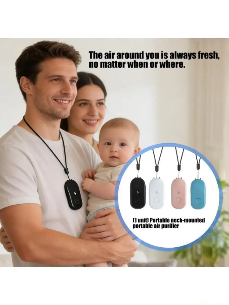 

D0AB Portable Negative Ionic Mini Air Purification Fresher Hanging Purify Air Machine