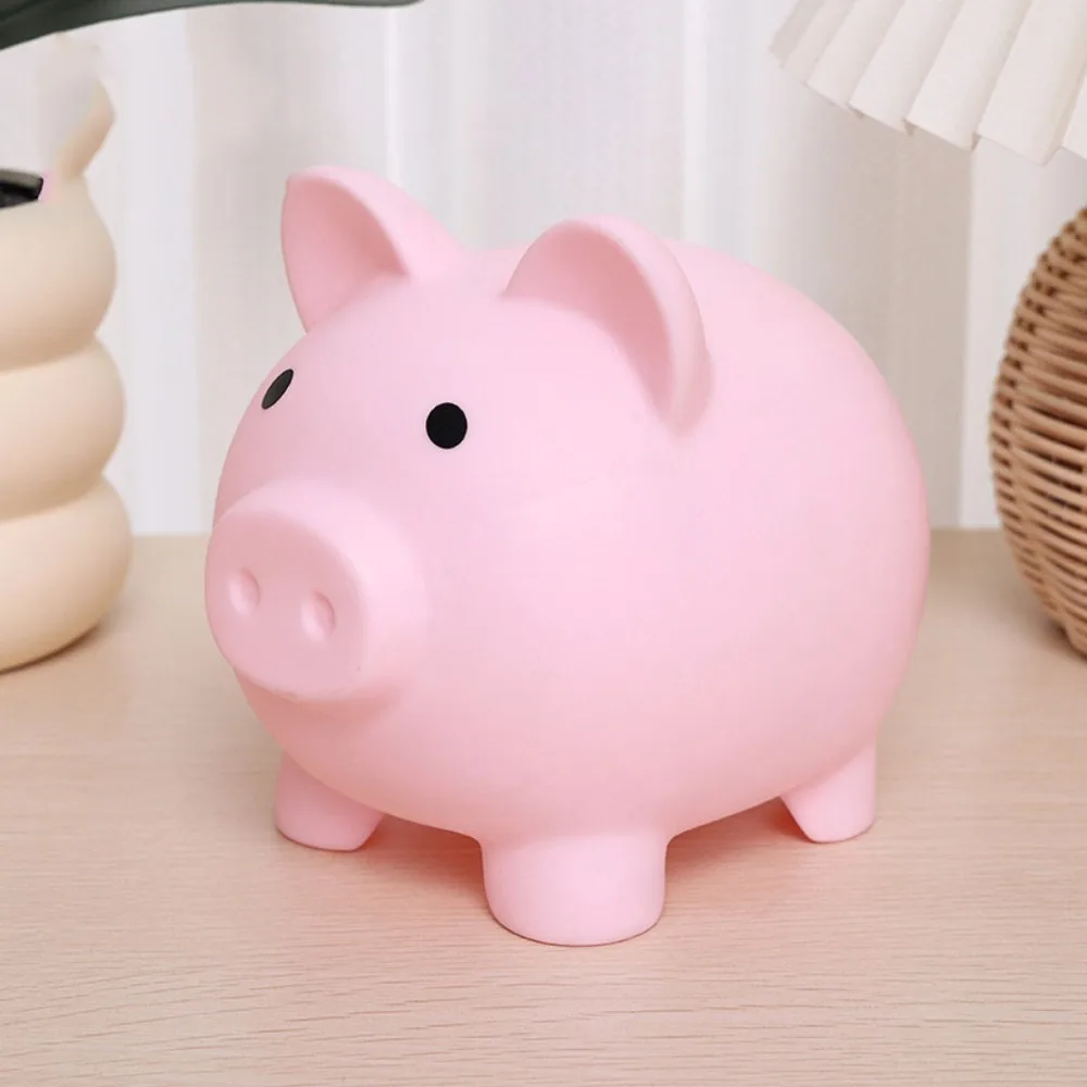 Tirelire cochon de dessin animé, boîte d'économie d'argent de grande capacité, Style macaron, cochon créatif, ornements de bureau