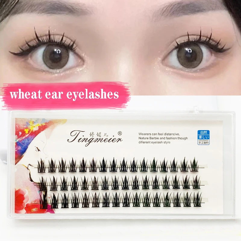 Wheat Ear Payment Bushy False Eyelashes Segmented Simulation Wide-Handled Spire European-Style Grafted Eyelash Extension Tool