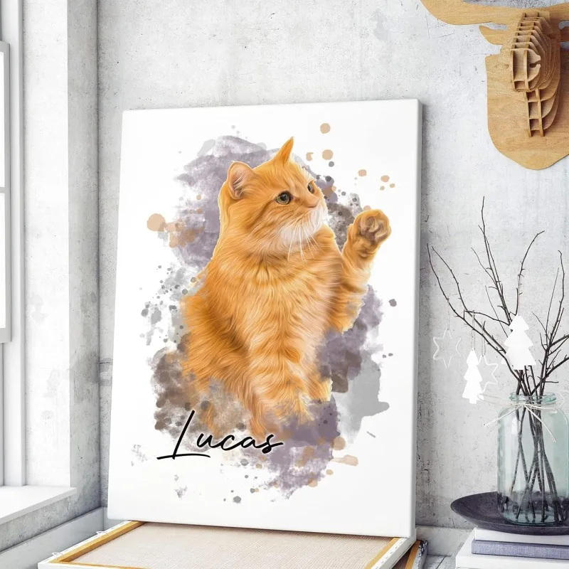Custom Photo Canvas Painting, HD Print Your Own Picture on Canvas, Personalized Upload Image Wall Art, Unframed