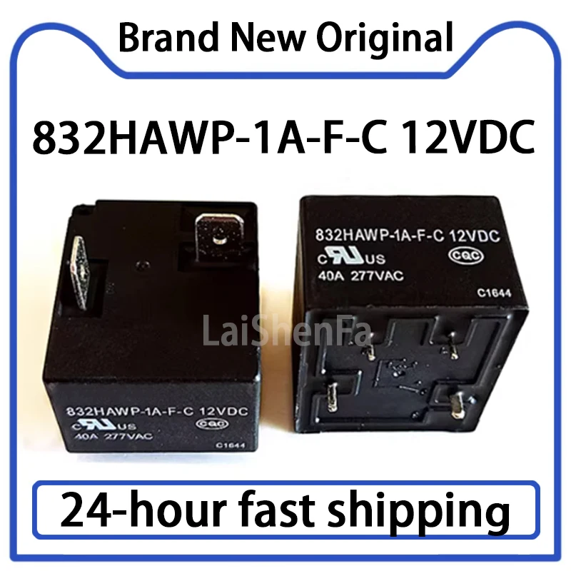 1PCS 832HAWP-1A-F-C 12VDC Relay 4-pin 40A Stock